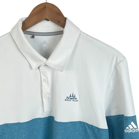 PO637 Mens Adidas Athletic Stretch Performance Golf Polo Shirt M - Picture 4 of 6